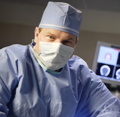 Epileptologist physician in mask